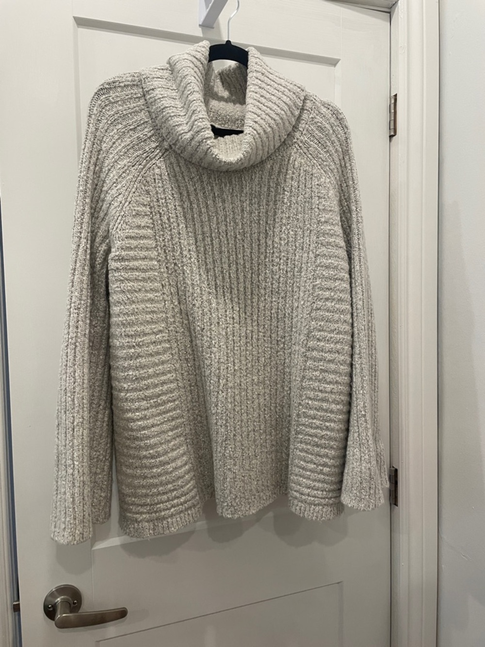 Simply Vera Vera Wang Cream Cowlneck Ribbed Sweater
